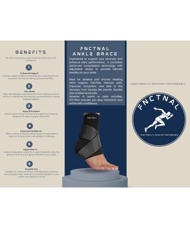 Ankle Brace for Sprained Ankle | 360 Compression Support for Achilles Tendonitis & Plantar Fasciitis | Breathable Sports Wrap for Men & Women - Buy Online on GoSupps.com