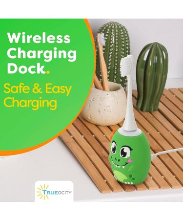 Trueocity Kids U Shape Toothbrush - Automatic Rechargeable Electric Dinosaur Toothbrush for Toddlers Age 2+ - Fun & Effective Children's Dental Care - Buy Online on GoSupps.com