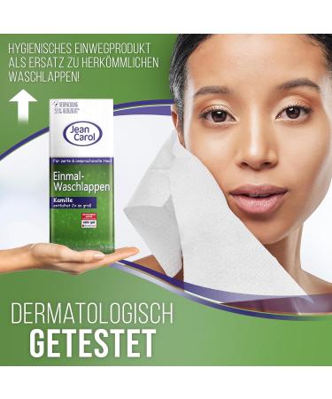 Jean Carol Top Waschrappen Kamille Soft Fleece Advantage Pack (12x26) | Fragrance-Free Daily Hygienic Skin Care - Buy Online on GoSupps.com