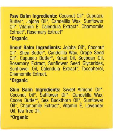 Charlie & Frank Dog Balms Variety Set - Paw, Skin & Snout Care - 3 Tins (0.3 oz Each) - Buy Online on GoSupps.com