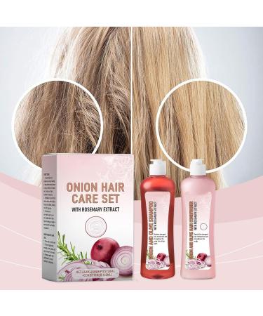  Nbhuiakl Onion Shampoo and Conditioner - 120ml - Moisturizing and Repairing Shampoo Kit for Dry Brittle Oily and Neutral Hair - Buy Online on GoSupps.com