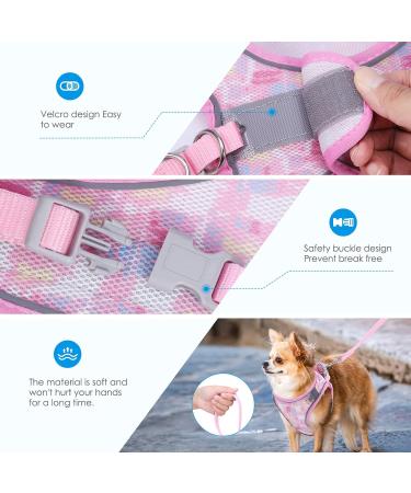 Buy BriFit Cat Dishes & Adjustable Harness - Reflective Stripes Pink XXS for Kittens & Small Dogs (4.41-61 lbs) - International Shipping Available - Buy Online on GoSupps.com