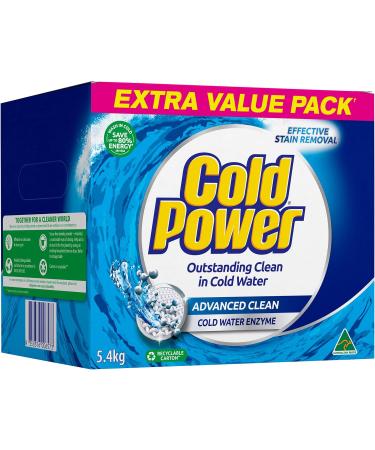 Cold Power Advanced Clean Powder Laundry Detergent 5.4Kg 5.4 kg (Pack of 1) - Buy Online on GoSupps.com