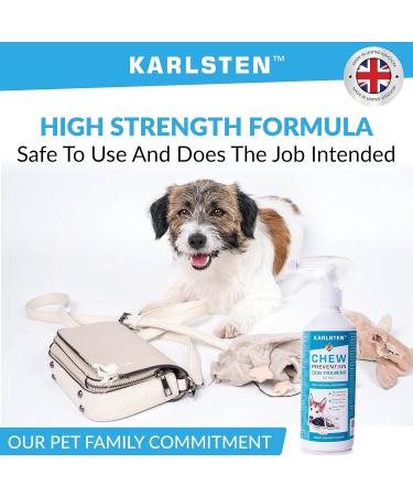 karlsten Chew Deterrent Prevention Training Spray for home & Furniture Protection. Prevent Dogs & Cats from chewing your Home 500 ml spray - Buy Online on GoSupps.com