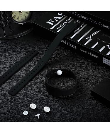 4 Pcs Adjustable Motion Sickness Bracelets - Acupressure Wristbands for Headache & Anxiety Relief - Waterproof Bands for Seasickness & Car - Black - Buy Online on GoSupps.com