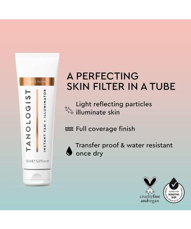 Tanologist Insta Glow Instant Tan and Illuminator - Vegan & Cruelty Free Skin Perfecting Lotion - 5.07 Fl Oz - Buy Online on GoSupps.com