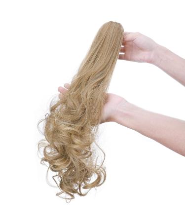 Shop Heat Resistant 18 Ponytail Extensions - Wavy & Smooth Hair Braids in Bright Ash Brown Mix & Light Ash Brown Bleach Blonde - Fast International Shipping! - Buy Online on GoSupps.com