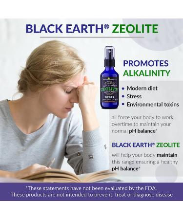 The Food Movement Black Earth Zeolite with Humic, Fulvic Acids & Trace Minerals - 1 fl oz Pump Spray Bottle | Detox, Digestion & Immune Support - Buy Online on GoSupps.com