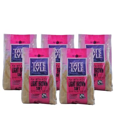 Tate & Lyle Fairtrade Light Brown Sugar (5 x 500g)