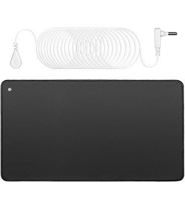 Grounding Mat with 15ft Grounding Cord,Grounding Pad Kit, Earth Therapy for Foot Mat,Computer Mat, Sleep Mat, Pet Mat (23.6" x 13")