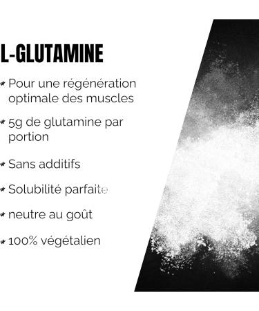 L-Glutamine Powder 500 g Pure L-Glutamine Neutral Flavor Vegan Highly Dosed No Additives BIOS Nutrition (Made in Germany) - Buy Online on GoSupps.com