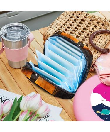 Chinese Dragon Eye Menstrual Pad Bag with Zipper - Stylish & Functional Napkin & Tampon Storage for Women & Girls - Buy Online on GoSupps.com