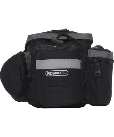 Roswheel 14024 Convertible Bike Rear Rack Seat Pannier Trunk Bag with Cup Holder - Buy Online on GoSupps.com