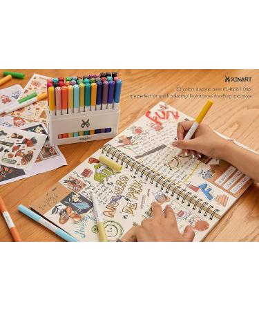 Xinart 36 Pack Dual Tip Pens for Cricut Maker 3 & Explore | Black Waterbased Ink | Ultimate Fine Point Pen Set for Cricut | Marker Pen Supplies Bundle - Buy Online on GoSupps.com