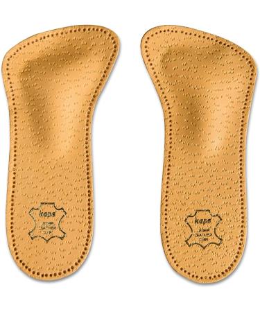 Orthotic 3/4 Leather Shoe Insoles Inserts for Women with Metatarsal Arch Support - Size Women/US 8 - Buy Online on GoSupps.com
