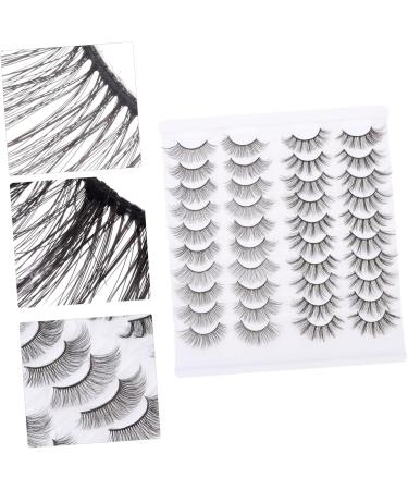 VINTORKY 20 Pairs artificial false eyelashes girl cosmetics Makeup lashes beauty kit eyelash tool grooming kit Girl Eyelashes Natural Realistic Fake Lashes Girl Makeup Eyelashes manual set - Buy Online on GoSupps.com