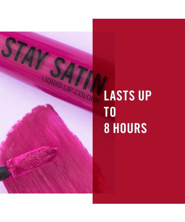 Rimmel London Stay Satin Liquid Lipstick For Sure - 5.5 ml (430) | Long Lasting Formula - Buy Online on GoSupps.com