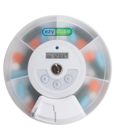 Ezy Dose (7-Day) Pill Medicine Vitamin Organizer Box | Weekly Daily Planner | Bluetooth Enabled Reminders | Comes with 2 AAA Batteries
