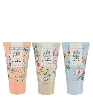 Heathcote & Ivory In The Garden Hand Cream Trio | Travel Size Gift Box with Shea Butter - 3 x 30 ml - Buy Online on GoSupps.com