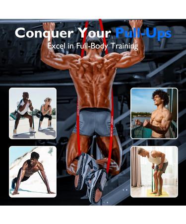 FitBeast Resistance Bands Set - 5 Levels for Strength Training Crossfit and Full-Body Workouts - Ideal for Yoga Rehabilitation and Muscle Toning - International Shipping Available - Buy Online on GoSupps.com