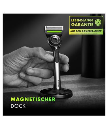 Gillette Labs Wet Razor for Men - Premium Magnetic Dock & Cleaning Element Gift - Includes 1 Blade - Perfect for Grooming - Buy Online on GoSupps.com