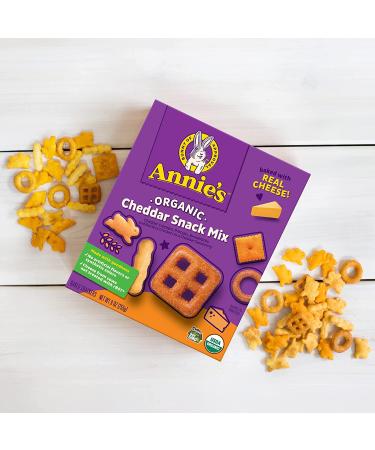 Annie's Organic Cheddar Snack Mix - Crackers & Pretzels 9oz - Buy Online on GoSupps.com