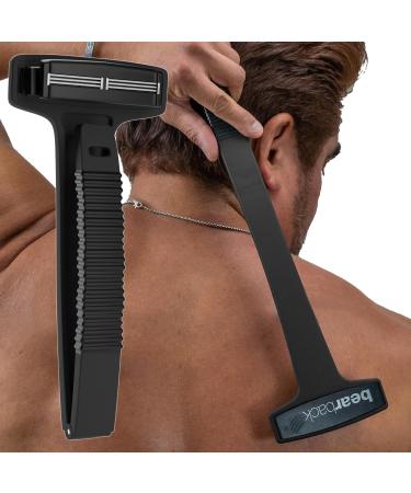 Bearback Back & Body Shaver for Men Premium Long Reach Folding Handle with Triple Blade Pivoting Head Ergonomic DIY Shaving Solution