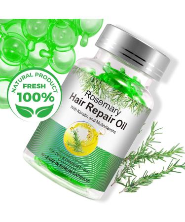 Organic Rosemary Oil Capsules | Non-GMO & Gluten Free | Hair Growth & Skin Repair | 40 Count Essentials - Buy Online on GoSupps.com