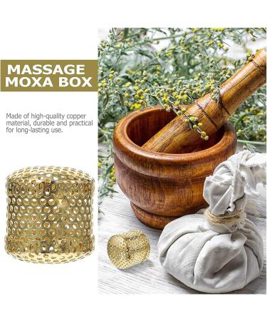 FARUTA Copper Moxa Box for Moxibustion Therapy | Portable Moxa Stick Cans | 10pcs Anti-Ash Net - Buy Internationally - Buy Online on GoSupps.com