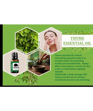 Northridge Oak 100% Pure Undiluted Thyme Essential Oil - Therapeutic Grade Thymus zygis Oil for Aromatherapy - Buy Online on GoSupps.com