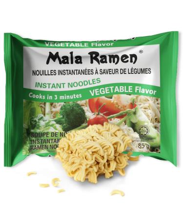 Club Supreme Mala Ramen Instant Noddle - Vegetable Noodles 85G - Cooks In 3 Minutes white