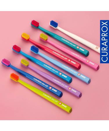Curaprox CS 5460 Ultra Soft Toothbrush Set - 3-Pack for Adults | Super Soft Bristles for Gentle Cleaning - Buy Online on GoSupps.com