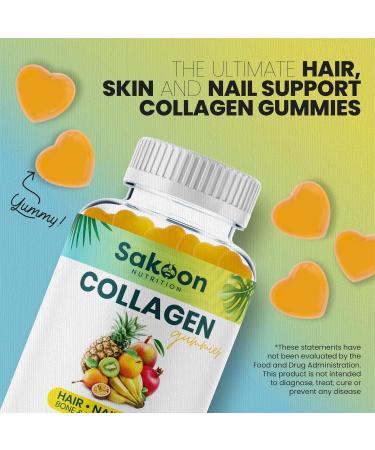 Halal Collagen Gummies for Women and Men - Anti Aging, Hair Growth, Skin Care & Strong Nails Protein Collagen Supplements - Non-GMO, Gluten Free - Made in USA - Buy Online on GoSupps.com