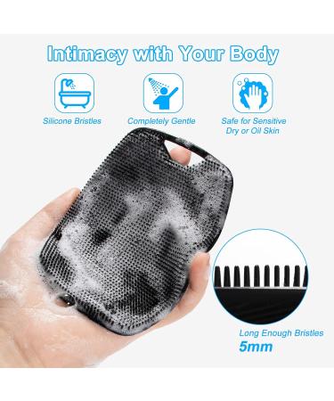 Silicone Body Scrubber 2 Pack - Soft Cleansing Brush for Nourishing Exfoliation - Buy Online on GoSupps.com