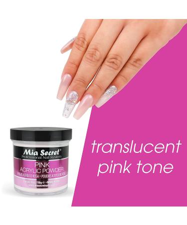 Mia Secret Pink Acrylic Powder 4 oz. - Professional-Grade Nail Enhancement Powder - Buy Online on GoSupps.com