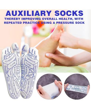 Reflexology Socks Set for Foot Massage | Acupressure Pressure Point Socks (Men Size 40-45) - International Shipping - Buy Online on GoSupps.com