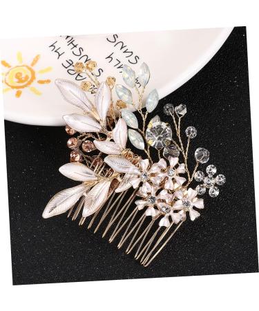 Angoily 1pc Pearl Hair Pin Wedding Hair Side Combs Wedding Hair Accessories Rhinestone Hair Accessories Bridal Pearl Hair Comb Tiara European Style Bride Wedding Accessories - Buy Online on GoSupps.com