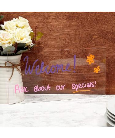 Clear Acrylic Sheets 12x6 Inches 2 Pack - for Signs, Art & Crafts Supplies - Buy Online on GoSupps.com