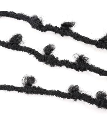 Flyteng Butterfly Locs Crochet Hair 12 Inch (Pack of 6) 1B - Soft Distressed Faux Locs Crochet Braids for Black Women - Buy Online on GoSupps.com