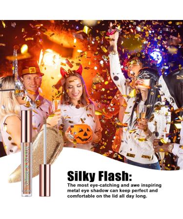 Eyeshadow Liquid Chameleon Liquid Eye Shadow - Liquid Eyeshadow Multi-Dimensional Long-Lasting Holographic Multichrome Eyeshadows Makeup Frifer 02# - Buy Online on GoSupps.com