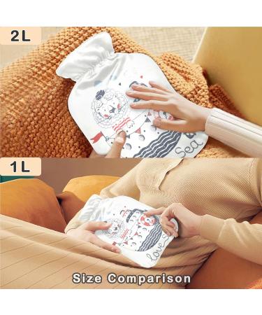 Naanle Sweet Lion Sailor Heat Bottle | 2L Warm Water Bottle for Bed Hand & Feet Warmer | Pain Relief & Cold Therapy - Buy Online on GoSupps.com