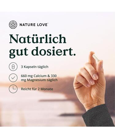 Nature Love Sango Meereskorall - 180 Capsules | Natural Calcium & Magnesium Source | Lab-Tested Made in Germany - Shop Internationally! - Buy Online on GoSupps.com