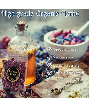 Wiccan Spell Kit - Witchcraft Supplies with 60 PCS Tools, Dried Herb, Crystal, Candle, Amethyst, Altar Cloth, Black Salt - Pagan Decor & Witch Gift - Buy Online on GoSupps.com