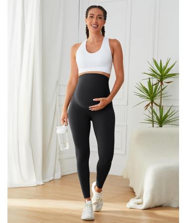 BAYDI Opaque Maternity Leggings - High Waist Stretch Pants for Pregnancy Comfortable Black Leggings for Expecting Moms - Buy Online on GoSupps.com