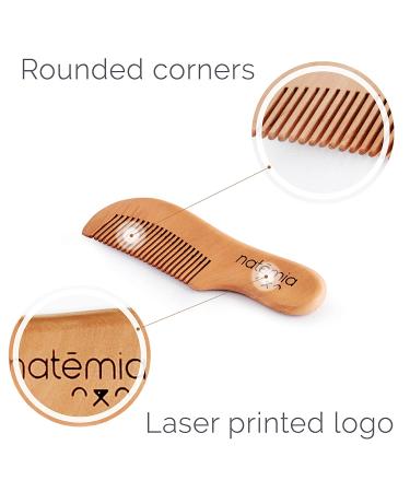 Natemia Baby Hair Brush and Comb Set - Natural Soft Bristles - Ideal for Cradle Cap - Baby Registry Gift Set - Buy Online on GoSupps.com