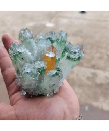 200-900g Natural Green Ghost Crystal Cluster Original Stone Orange Crystals Minerals Home Decor Natural Decoration Full of Texture (Size : 600-700g) - Buy Online on GoSupps.com