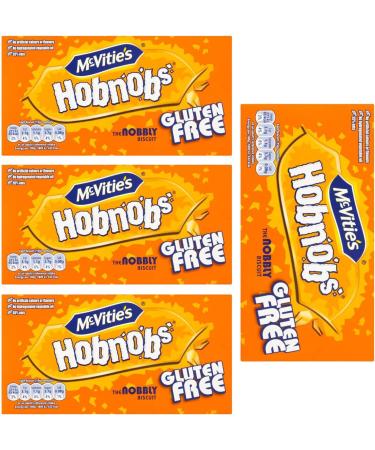 McVitie's Gluten Free Hobnobs 4X 150g Multipack - Gluten-Free Biscuits for Snacking - Buy Online on GoSupps.com