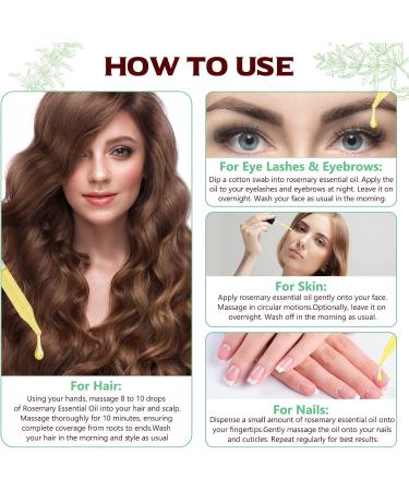Pure Rosemary Essential Oil 2.02 Fl Oz | Undiluted Rosemary Oil for Hair Growth Skin Care & Aromatherapy | Glass Dropper Included - Buy Online on GoSupps.com