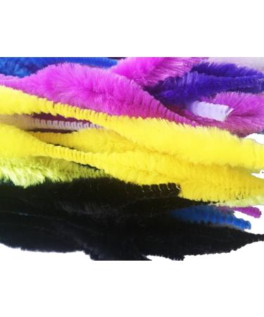 Caryko Fuzzy Bump Chenille Stems Pipe Cleaners Pack of 100 - Assorted Colors - Buy Online on GoSupps.com