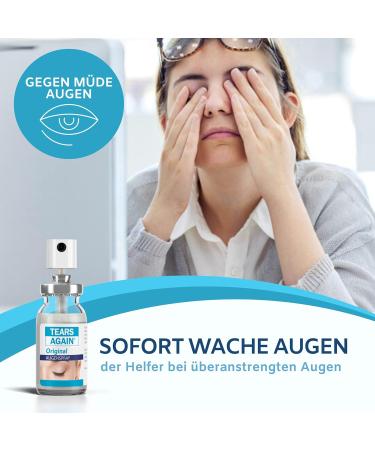 Tears Again XL Eyespray for Dry Eyes - 20ml Preservative-Free Solution for Kids & Adults - Soothing Relief for Tired Burning & Irritated Eyes - Buy Online on GoSupps.com